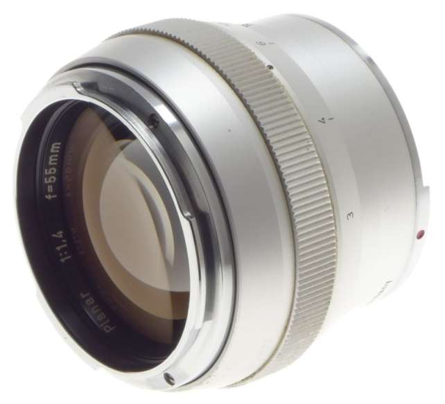 CARL ZEISS CONTAREX CHROME 1:1.4/55 PLANAR 1.4 f=55mm FAST PORTRAIT CAMERA LENS