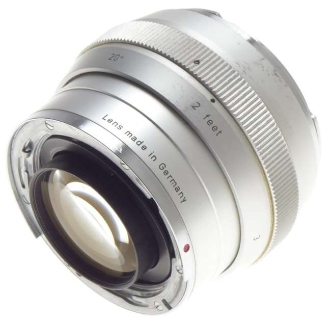 CARL ZEISS CONTAREX CHROME 1:1.4/55 PLANAR 1.4 f=55mm FAST PORTRAIT CAMERA LENS