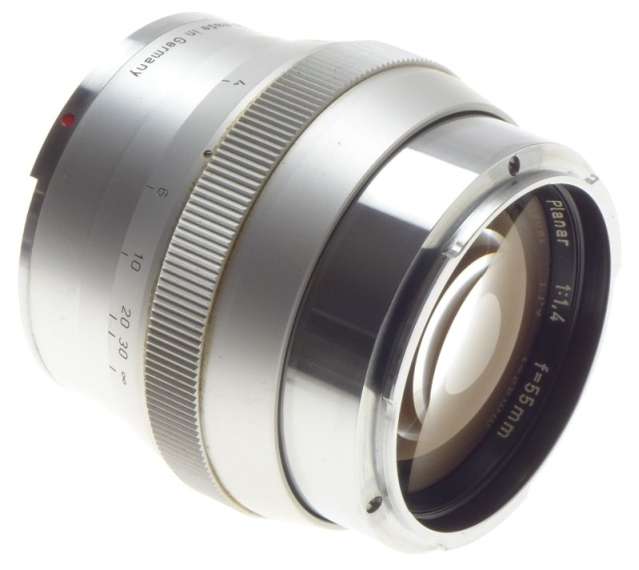 CARL ZEISS CONTAREX CHROME 1:1.4/55 PLANAR 1.4 f=55mm FAST PORTRAIT CAMERA LENS