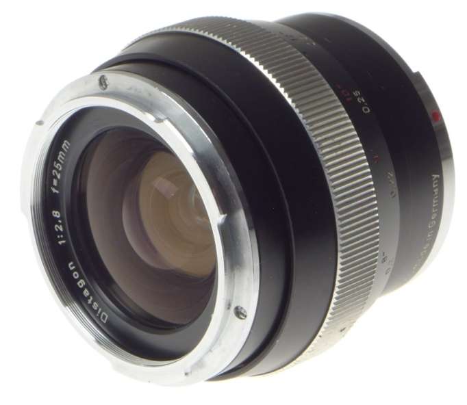 ZEISS CONTAREX BLACK 1:2.8/25 DISTAGON 1:2.8 f=25mm SLR VINTAGE CAMERA LENS HOOD