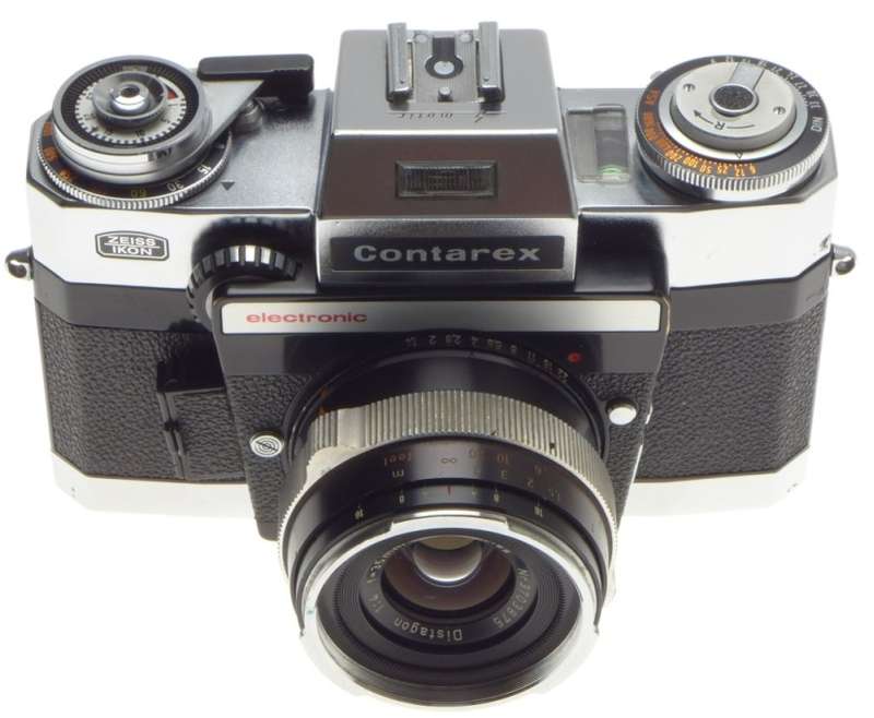 ZEISS IKON CONTAREX ELECTRONIC SLR VINTAGE FILM CAMERA DISTAGON 1:4 f=35mm LENS