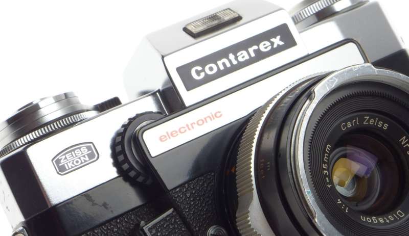 ZEISS IKON CONTAREX ELECTRONIC SLR VINTAGE FILM CAMERA DISTAGON 1:4 f=35mm LENS