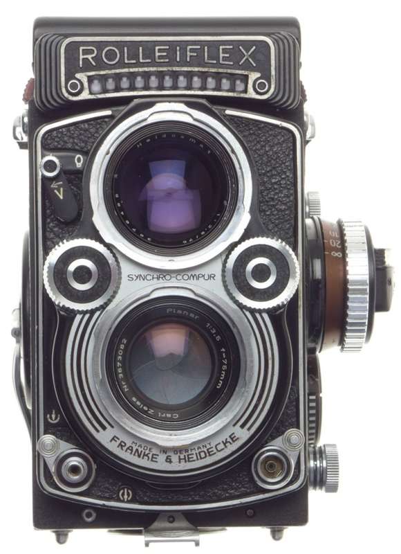 3.5F TLR ROLLEIFLEX 120 FILM CAMERA ZEISS PLANAR 3.5 f=75mm SERVICED 1:3.5/75mm