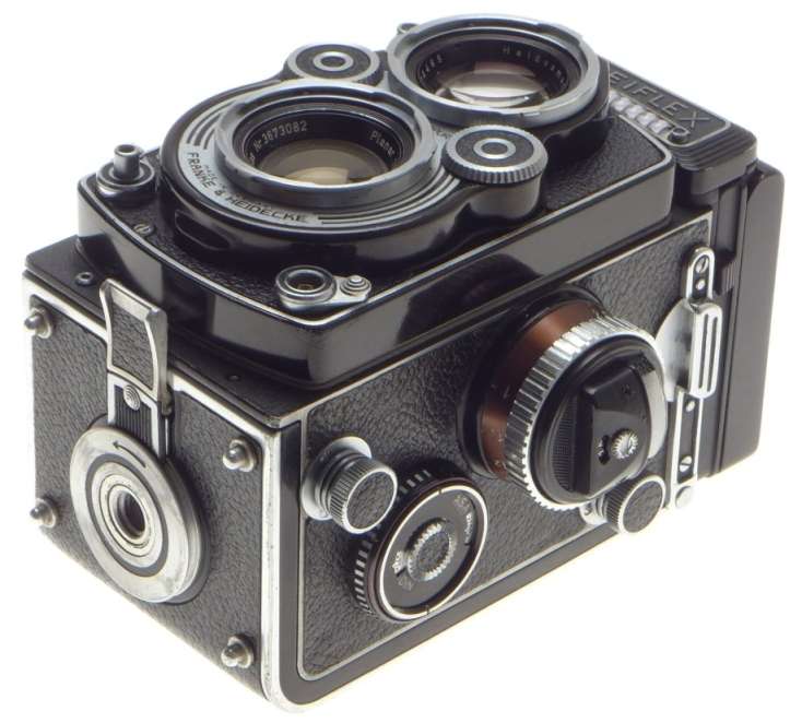 3.5F TLR ROLLEIFLEX 120 FILM CAMERA ZEISS PLANAR 3.5 f=75mm SERVICED 1:3.5/75mm