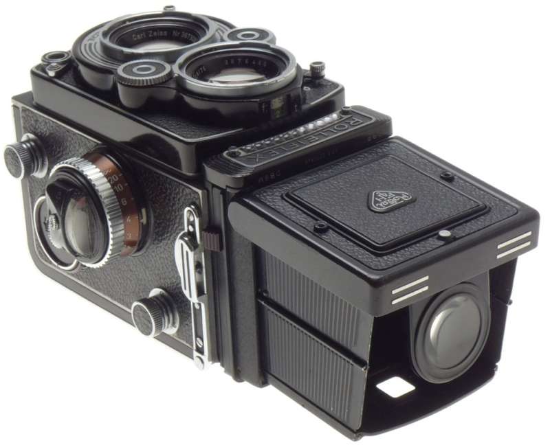 3.5F TLR ROLLEIFLEX 120 FILM CAMERA ZEISS PLANAR 3.5 f=75mm SERVICED 1:3.5/75mm