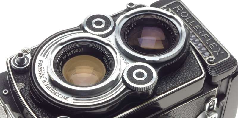 3.5F TLR ROLLEIFLEX 120 FILM CAMERA ZEISS PLANAR 3.5 f=75mm SERVICED 1:3.5/75mm