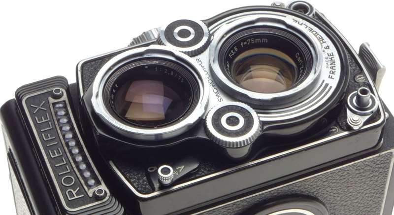 3.5F TLR ROLLEIFLEX 120 FILM CAMERA ZEISS PLANAR 3.5 f=75mm SERVICED 1:3.5/75mm