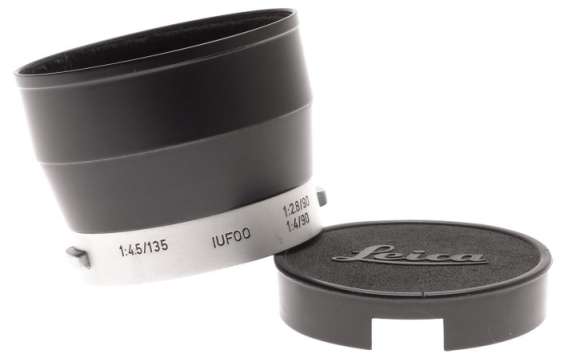 VERY CLEAN ELMAR 2.8/90 HEKTOR 4/135mm BLACK LEICA CAMERA LENS HOOD SHADE IUFOO