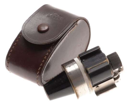 LEITZ BLACK ENAMEL PAINT LEICA UNIVERSAL RANGE FINDER VIEW FINDER VIDOM NICKEL