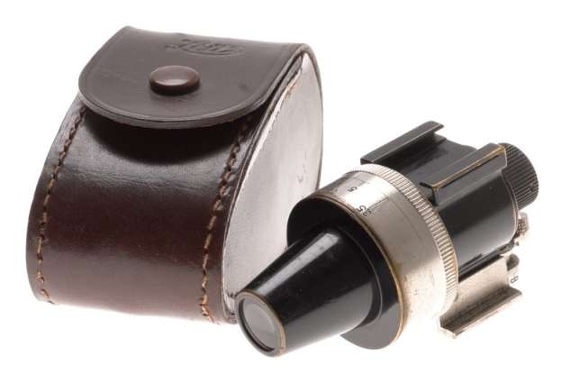 LEITZ BLACK ENAMEL PAINT LEICA UNIVERSAL RANGE FINDER VIEW FINDER VIDOM NICKEL