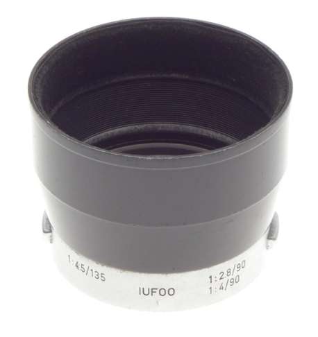 LEICA HEKTOR 4.5/135mm BLACK LENS HOOD IUFOO SHADE 1:2.8/90 LENS 4/90mm VINTAGE