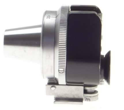 E.LEITZ WETZLAR BLACK UNIVERSAL VIEW FINDER FIT LEICA RANGEFINDER VINTAGE CAMERA