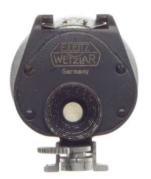 LEATHER CASED LEITZ LEICA UNIVERSAL MULTIFOCAL RANGEFINDER HOT SHOE VIEW FINDER
