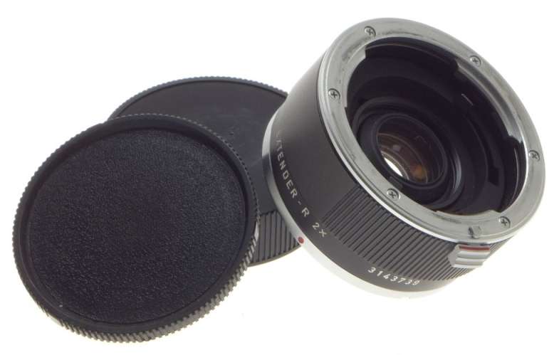 LEICA CAMERA LENS EXTENDER-R 2x LEITZ WETZLAR FITS SLR CAMERA LENSES USED CLEAN