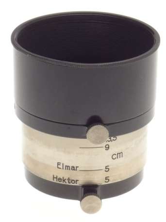 LEICA FIKUS BLACK PAINT LENS HOOD SHADE HEKTOR 5 ELMAR RARE COLLAPSIBLE NICKEL