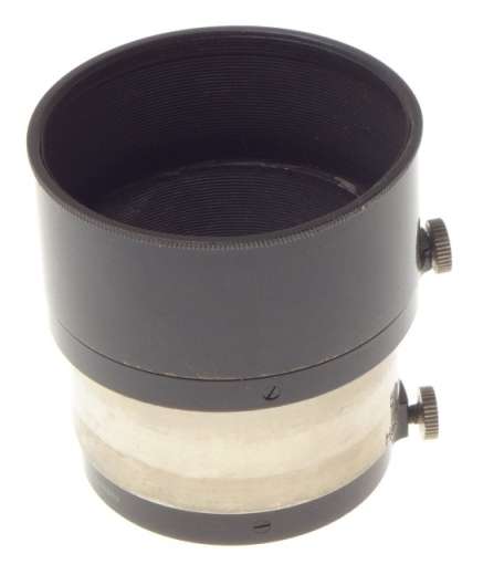 LEICA FIKUS BLACK PAINT LENS HOOD SHADE HEKTOR 5 ELMAR RARE COLLAPSIBLE NICKEL