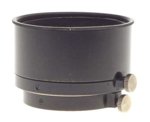 LEICA FIKUS BLACK PAINT LENS HOOD SHADE HEKTOR 5 ELMAR RARE COLLAPSIBLE NICKEL