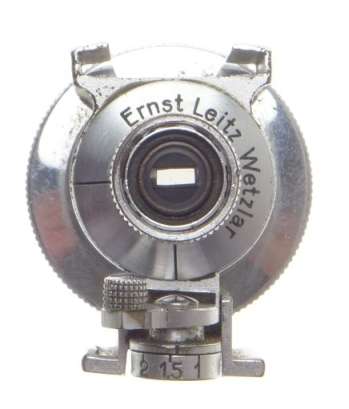 E.LEITZ WETZLAR CHROME VIDOM MULITFOCAL PARALAX CORRECTION LEICA CAMERA FINDER