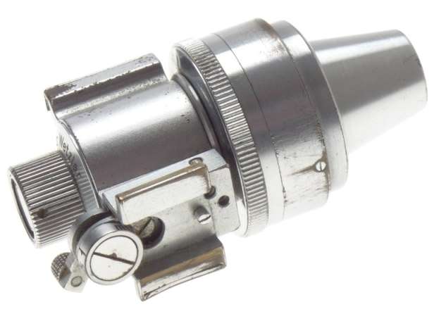 E.LEITZ WETZLAR CHROME VIDOM MULITFOCAL PARALAX CORRECTION LEICA CAMERA FINDER