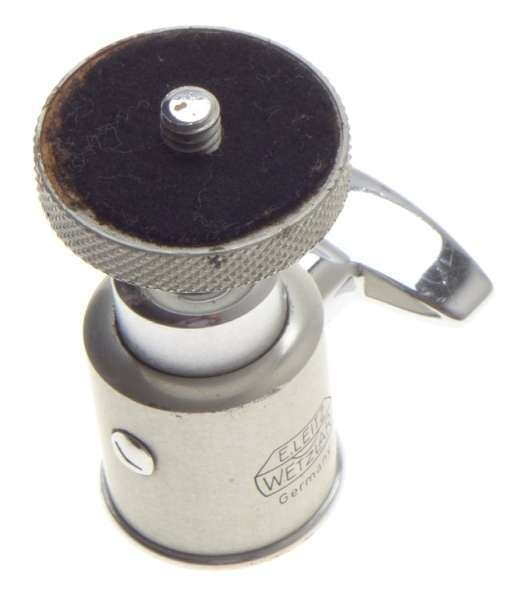 NICKEL BALL HEAD LEITZ WETZLAR TRIPOD LEVEL MOUNT FITS LEICA M CAMERAS M3, M6 M2