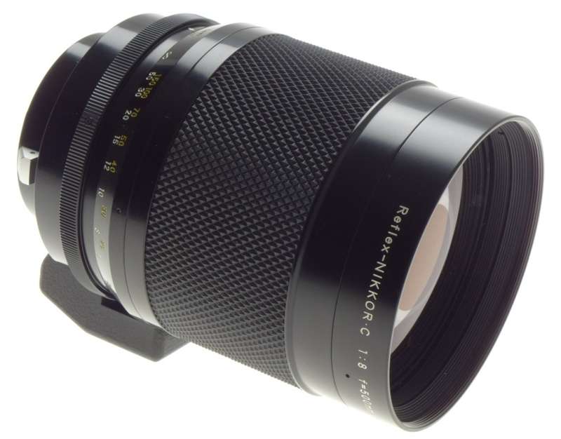 NIKON REFLEX-NIKKOR C 1:8 f=500mm MIRROR AI CAMERA LENS SLR 35mm HOOD CAPS MINT