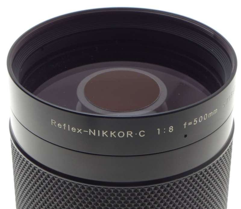 NIKON REFLEX-NIKKOR C 1:8 f=500mm MIRROR AI CAMERA LENS SLR 35mm HOOD CAPS MINT