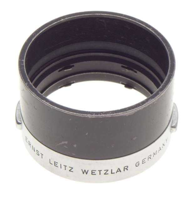 SNAP ON LEICA CHROME 3.5/50mm BLACK CAMERA LENS HOOD SHADE ITOOY 2.8/50mm LEITZ