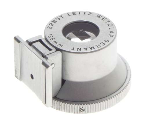 BRIGHT LINE 135mm HOT SHOE VIEW FINDER SHOOC 13.5cm SILVER CHROME VERY CLEAN