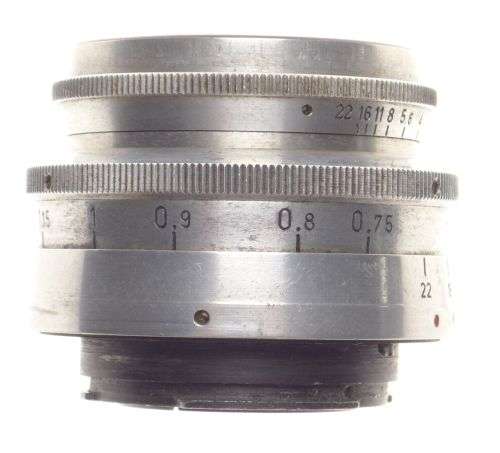 PRIMOPLAN 1:1.9/58mm red V Meyer-Optik Exakta mount chrome fast used lens f=58mm