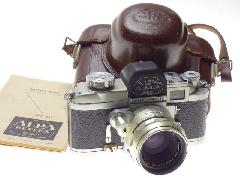 ALPA Mod 7 SLR vintage film camera Schneider prime XENON 1.9/50mm lens case rare