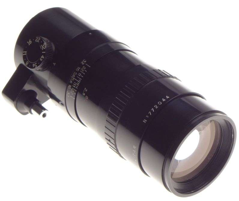 ALPA Angenieux Alitar 1:4.5/180 SLR prime camera lens f=180mm black rare clean