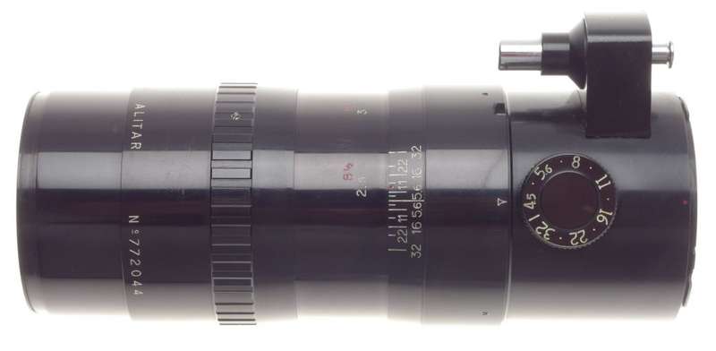 ALPA Angenieux Alitar 1:4.5/180 SLR prime camera lens f=180mm black rare clean