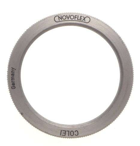 NOVOFLEX COLEI chrome adapter ring mount M39 to M42 thread converter used clean