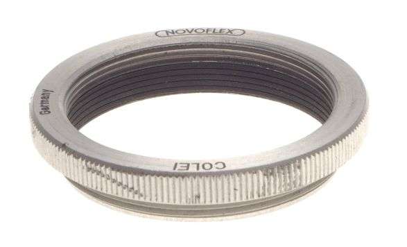 NOVOFLEX COLEI chrome adapter ring mount M39 to M42 thread converter used clean