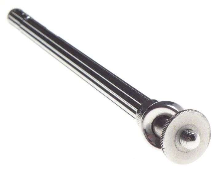 MINOX camera tripod chrome compact with release cable and leather case ball head