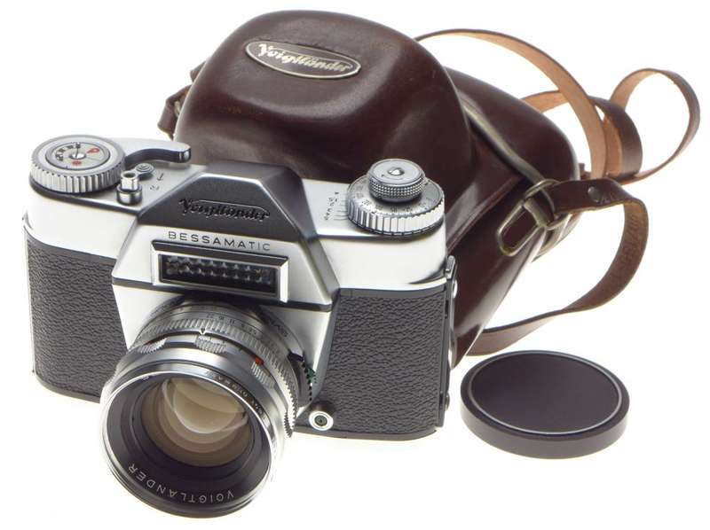 VOIGTLANDER Bessamatic 35mm SLR film camera SEPTON 2/50mm rare coated lens MINT