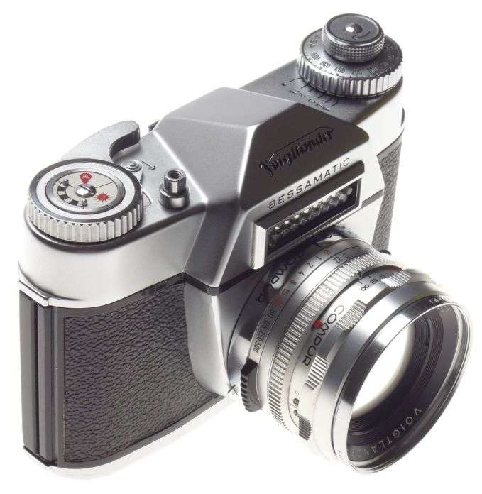 VOIGTLANDER Bessamatic 35mm SLR film camera SEPTON 2/50mm rare coated lens MINT