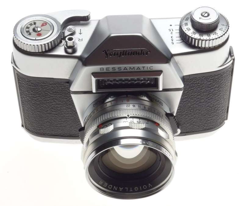 VOIGTLANDER Bessamatic 35mm SLR film camera SEPTON 2/50mm rare coated lens MINT