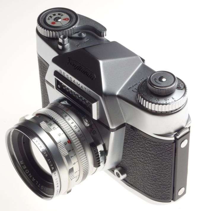 VOIGTLANDER Bessamatic 35mm SLR film camera SEPTON 2/50mm rare coated lens MINT