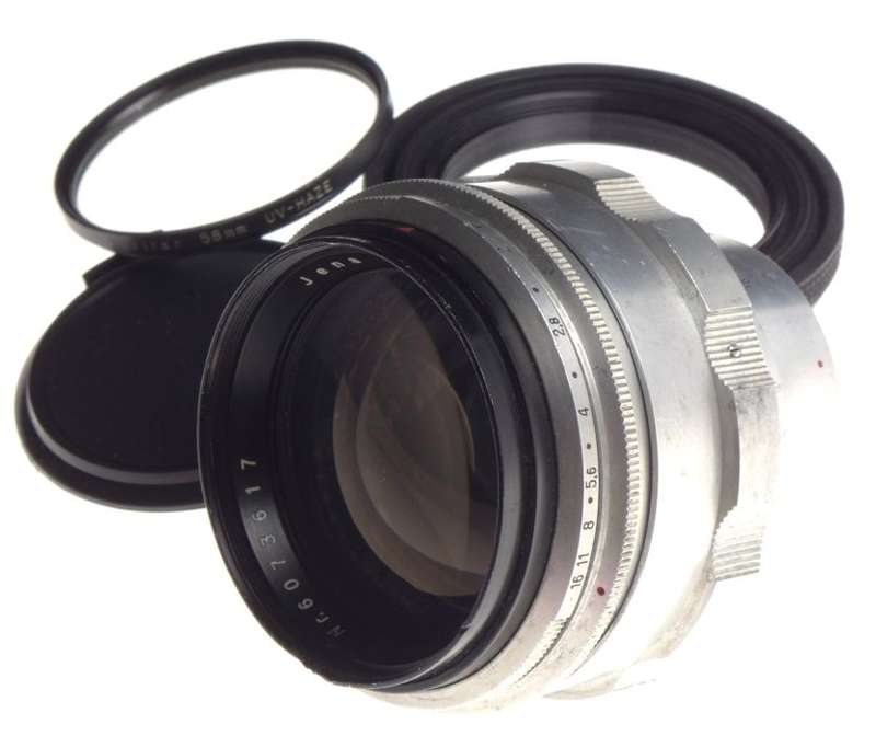 Carl Zeiss Jena BIOTAR 75 lens 1.5/75mm f/1.5 Exakta Mount used rare chrome cap