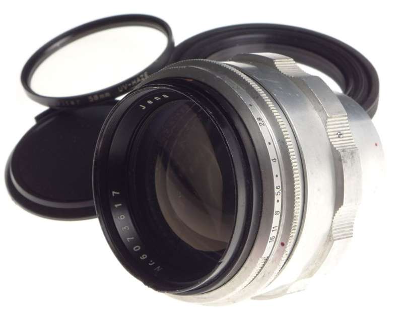 Carl Zeiss Jena BIOTAR 75 lens 1.5/75mm f/1.5 Exakta Mount used rare chrome cap