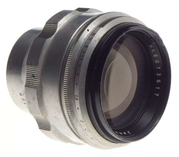 Carl Zeiss Jena BIOTAR 75 lens 1.5/75mm f/1.5 Exakta Mount used rare chrome cap