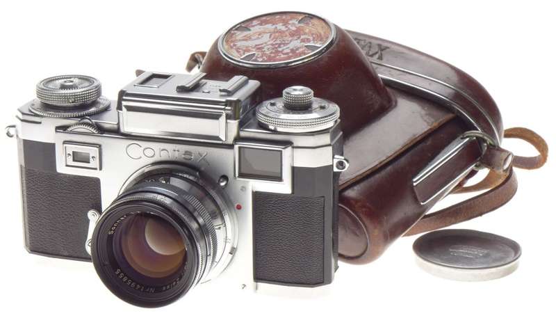 ZEISS IKON Contax IIIa rangefinder camera Sonnar 1:2/50 coated lens f=50mm cased