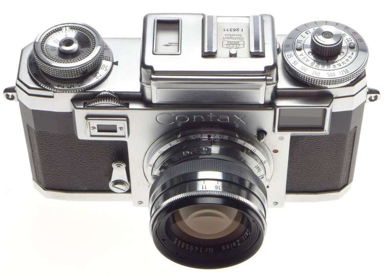 ZEISS IKON Contax IIIa rangefinder camera Sonnar 1:2/50 coated lens f=50mm cased