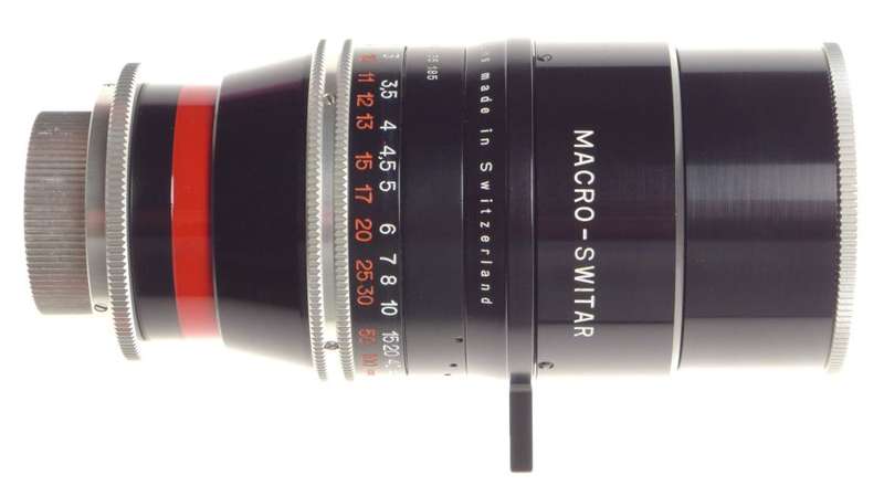 PRISTINE BOLEX H16 RX MACRO-SWITAR Pre-set 1.9 f=75mm CAPS HOOD 1.9/75 MICRO 4/3