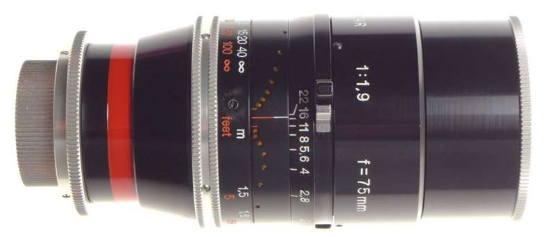 PRISTINE BOLEX H16 RX MACRO-SWITAR Pre-set 1.9 f=75mm CAPS HOOD 1.9/75 MICRO 4/3