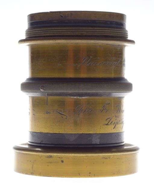 Universal Rapid Aplanat Chr.Fr.Winter Sohn Leipzig vintage brass lens Excellent