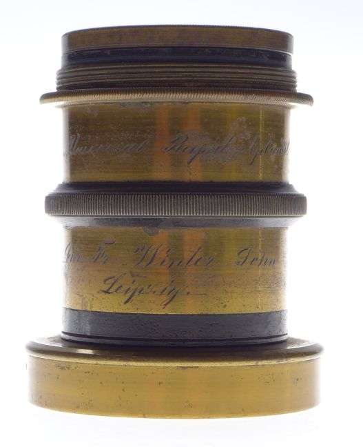 Universal Rapid Aplanat Chr.Fr.Winter Sohn Leipzig vintage brass lens Excellent
