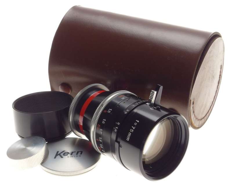 SUPERB BOLEX H16 RX MACRO-SWITAR Pre-set 1.9 f=75mm CAPS HOOD 1.9/75 MICRO 4/3