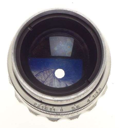 Som Berthiot Tele-Cinor 3.5 f=75mm chrome C-mount vintage lens bolex beaulieux